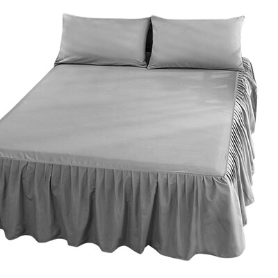 

Luxury Plain Dyed Fitted Valance Sheet Poly-Cotton Bed Sheet Single Double & King Sizes