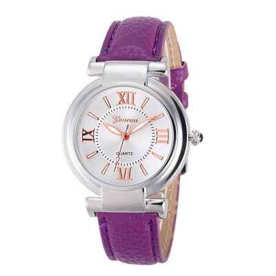 

207 Geneva belt watch Roman digital fashion decoration simple quartz watch