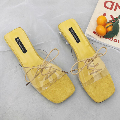 

Slipper women outside the summer wear Korean version of the rough with a hundred words todrag the beach social cool slippers tide