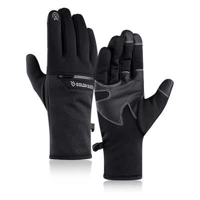 

Touch Screen Skiing Full Finger Gloves Winter Zipper Pocket Waterproof Windproof