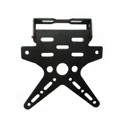 

Motorcycle License Plate Holder Aluminum Alloy Mount Bracket Adjusted Universal