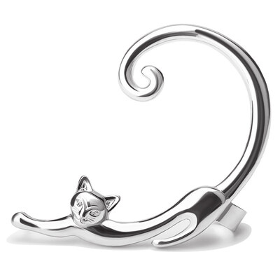

Women Cute Cartoon Animal Stereo Cat Stud Earrings Alloy Solid color Wild Sweet Jewelry Ear Hook