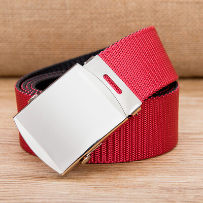 

Unisex canvas belt Quality double side color Nylon Men belt Outdoor casual sport Men&Women cowboy pants belt
