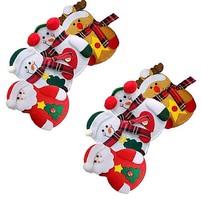 

8PCS Christmas Silverware Holders Pockets Cutlery Cover Xmas Party Home Table Dinner Cutters Forks Bags