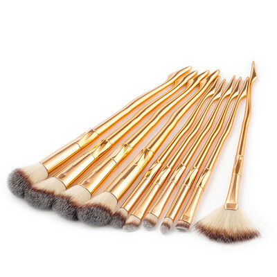 

〖Follure〗New Arrival 10Pc Legs Foundation Eyeshadow Contour Eye Lip Makeup Brushes Set