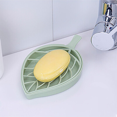 

Siaonvr Leaf Shape Soap Box Dish Storage Plate Tray Holder Case Container