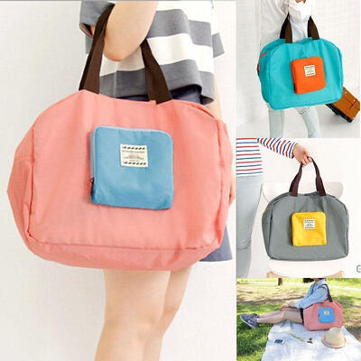 

Portable Outdoor Tote Travel Storage Shoulder Shopping Bag Foldable Handbag