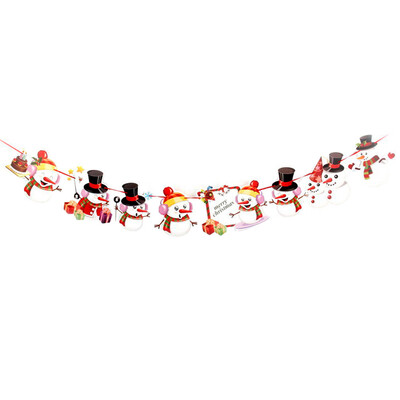 

Toponeto Christmas Window Hotel Party Home Hanging DIY Decor Banner Colorful