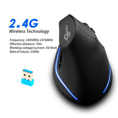 

Zelotes F-35 24GHz Vertical Wireless Rechargeable USB Gaming Computer Mice Mouse For Laptop