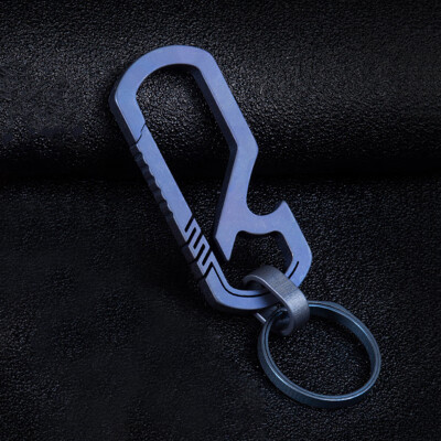 

Mini Titanium Alloy Clasps Carabiners Keychain Camping Hooks Backpack