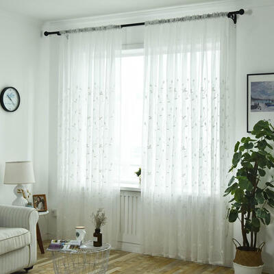 

Embroidery Printing Curtain Window Screening Home Yarn Tulle Curtain