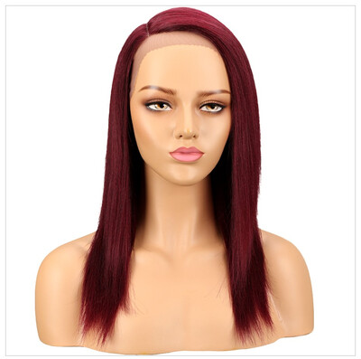 

Noble Straight Lace Front Human Hair Wigs For Women Brazilian Ombre Human Hair Wig Blond Straight Lace Front Wig Free Shipping