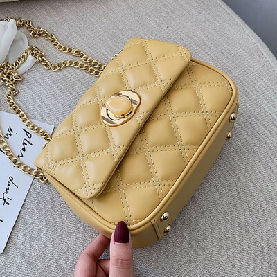 

North bag Xiaoxiangfeng woman 2019 summer fashion chain bag leisure one shoulder slanted small square bag