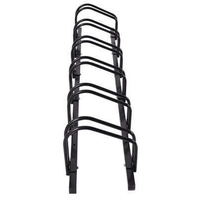 

6 Bike Parking Garage Storage Bicycle Stand-Black