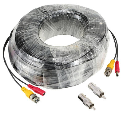 

196ft BNC DC Connector Video Power Siamese Cable for CCTV Camera DVR