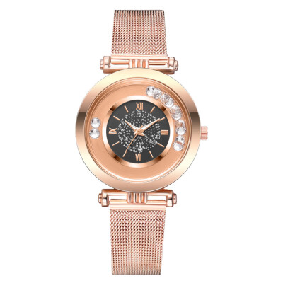 

Steel belt ladies watch 2019 new quick sand ball alloy strap ladies watch quartz watch