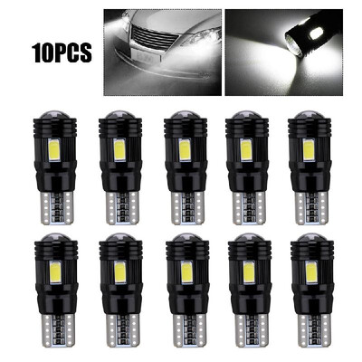 

10Pcs T10 Led Bulbs 12V 6SMD 5730 Led Light Bulb 6LED White Ultra Bright Lamp for Car Interior Dome Map Door Courtesy License Plat