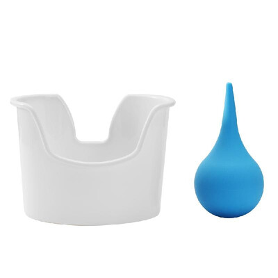 

Household Ear Washing Tool Kit Ears Cleaning Accessory Suite 1 Psc Basin&1 Pcs Rubber Bulb