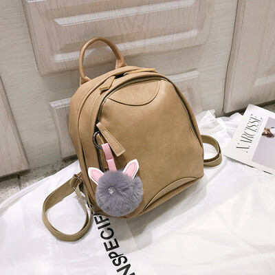 

Double-shoulder bag women2019 new Korean-style Korean-style mini-backpack soft leather single-shoulder single-shoulder si