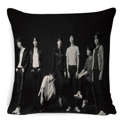 

CAR-TOBBY Kpop BTS MAP of The Soul Personal Home Decoration Sofa Throw Pillow Case Cushion Covers Zippered Pillowcase