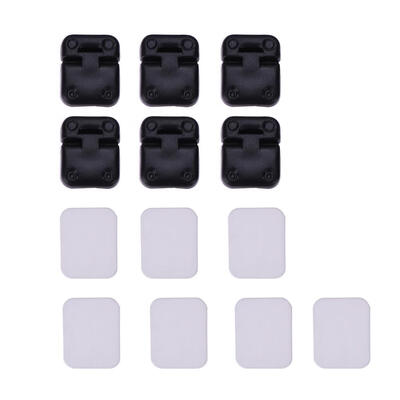 

6PCS Trx 4 Black Plastic Car Door Hinge for 110 RC Crawler Traxxas TRX-4 T