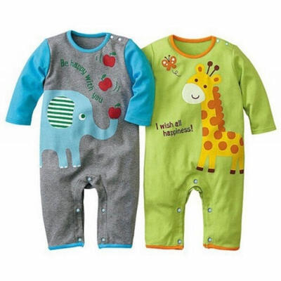 

Kid Baby Boy Girls Cartoon Animal Bodysuit Romper Jumpsuit Outfit Clothes