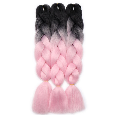 

3 Packs Braiding Hair Ombre for crochet Hair Weave with Synthetic&Twist Braiding Hair Extensions