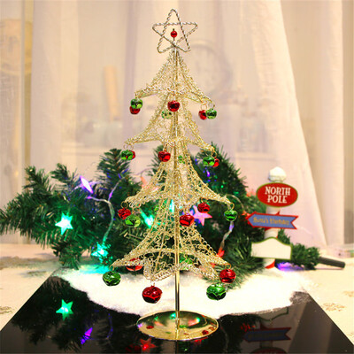 

Tailored Mini Desktop Iron Christmas Tree Home Office Decoration Gift Ornaments Creative