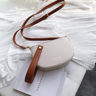 

Texture saddle bag net red foreign style hand bag new 2019 Korean version of Joker Messenger bag womens shoulder bag tide