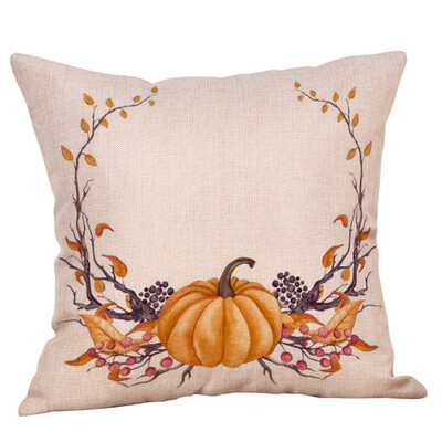 

Tailored Happy Thanksgiving Day Throw Pillow Cases Cafe Sofa Cushion Cover Home Decor A