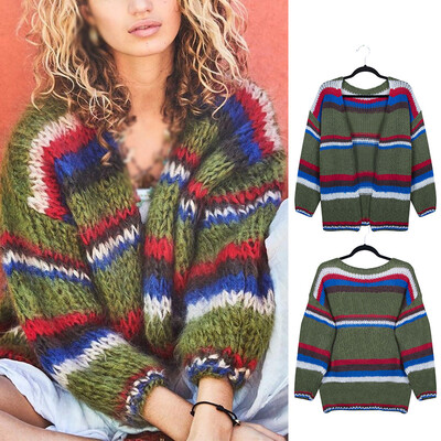 

Women Knitted Long Sleeve Cardigan Sweater Casual Loose Outwear Jacket Coat Tops