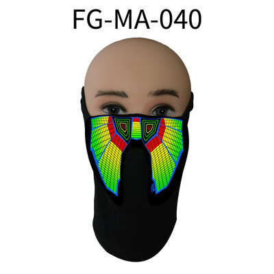 

LED Festival Party Masks Luminous Flashing Face Mask Party Glow In Dark Mask Halloween Clothing Terror Helmet Fire