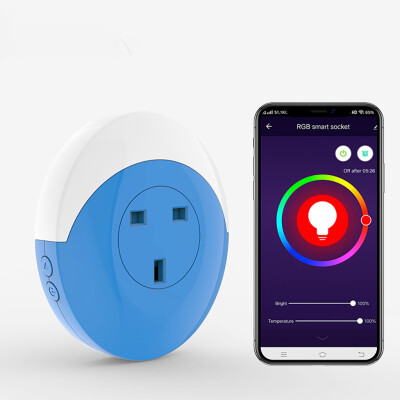 

〖Follure〗Creative RGB Night Light Elegant Smart Plug WIFI Outlet Socket UK