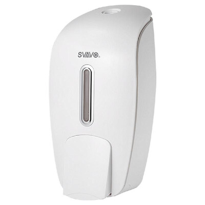 

SVAVO 800mL Manual Soap Dispenser Wall Mounted Dish Liquid Lotion Gel Shampoo Chamber Dispenser for Bathroom Kitchen