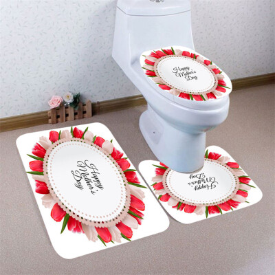 

〖Follure〗3pcs Mothers Day Non-Slip Bath Mat Bathroom Kitchen Carpet Doormats Decor