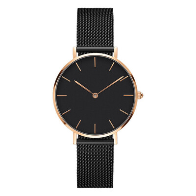 

RM Fashion Luxury Women Watch Stainless Steel Analog Quartz Wristwatch