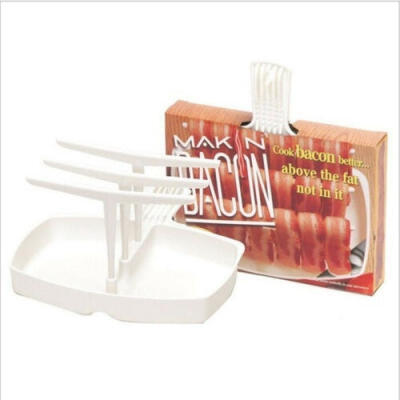 

Uesful Microwave Bacon Rack Hanger Cooker Tray Cook Bar Crisp Food PreparationUK