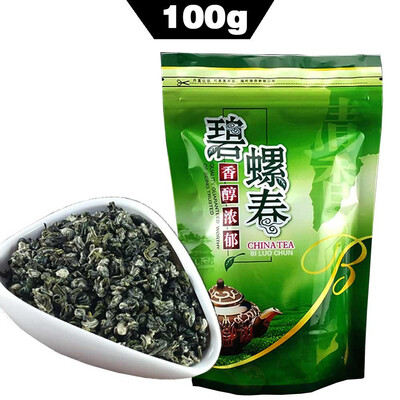 

Top Grade Spring Biluochun Chinese Tea Green Tea Fresh Bi Luo Chun Organic Food For Weight Loss Bag Packaging 100g chinese beat g
