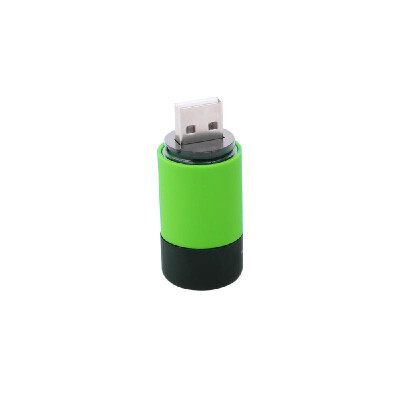 

USB Rechargeable LED Torch Mini Outdoor Light Portable&Lightweight Lamp Green