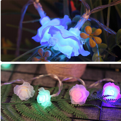 

〖Follure〗Rose Flower Garland String Light Fairy Wedding Party Decoration 25M 20 LED