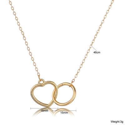 

Women Fashion 3 Gold Circle Pendant Necklace Trendy Jewelry Fashion Female New Quality Jewelry Necklace Wedding Jewelry