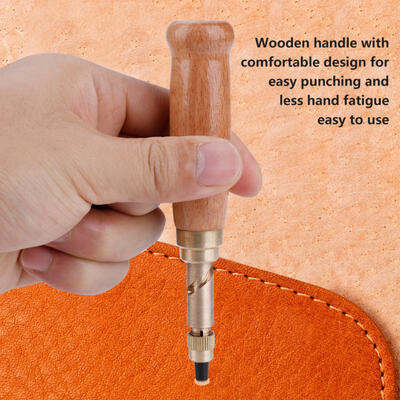 

Greensen Leather Strap Watch Band Belt Eyelet Tool Hole Punch Revolving Hand Puncher