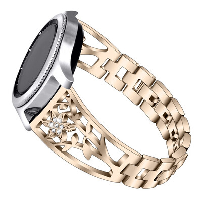 

ECSEM Bling Stainless Steel Watch Bands 20mm 22mm Quick Release Metal Wristbands Accessories for Men Women