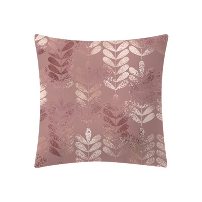 

〖Follure〗Rose Gold Pink Cushion Cover Square Pillowcase Home Decoratio