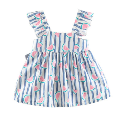 

1-3T Chidren Baby Girl Dress Girls Kid Floral Printed Casual Dresses Clothes Fashion Toddler Infant Clothing