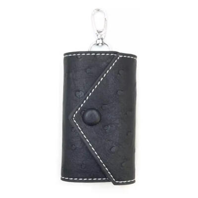 

Fashion Portable Small PU 6-Slot Key Storage Bag Case Holder Wallet With Buckle And Keychain Design