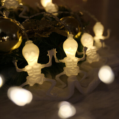 

〖Follure〗Halloween Skull Bone Light String Light String Decoration Light 1020 LED