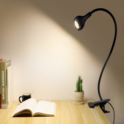 

Gobestart Flexible LED Table lamp USB Desk Holder Clip Bed Study Reading Book Feeding Bulb
