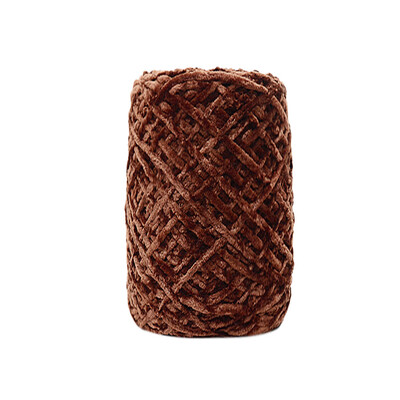 

Toponeto 100g Gold Velvet Yarn Roving Scarf Knit Wool Yarn Thickness Warm Hat Household A