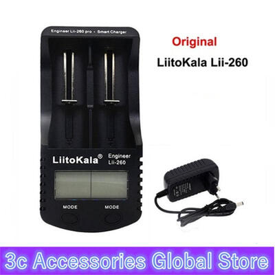 

Original LiitoKala lii-260 LCD 18650 16340 Battery Charger Detection of 37V Battery Capacity Internal Resistance Voltage
